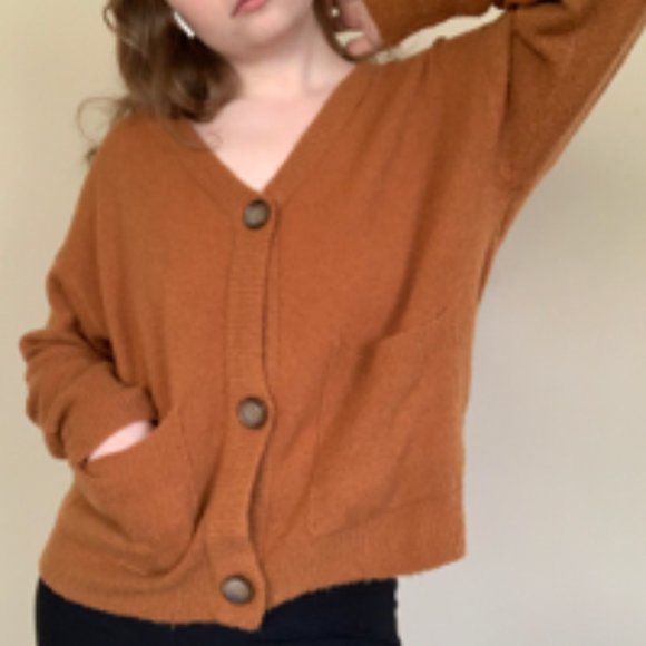 Rusty-Orange Cardigan - Picture 4 of 8